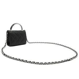 Chanel Black Lambskin Shoulder Chain Clutch Small Bag